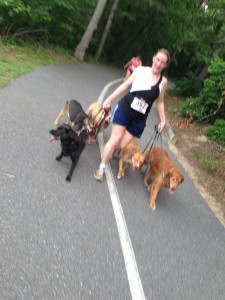 She uses dog power not horse power!