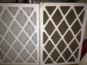 Your HVAC system can't breathe thru a clogged filter.