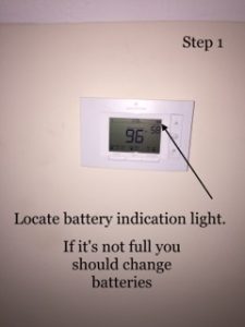David has how to change your batteries in your thermostat.