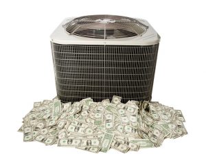 ac system sitting on top of money